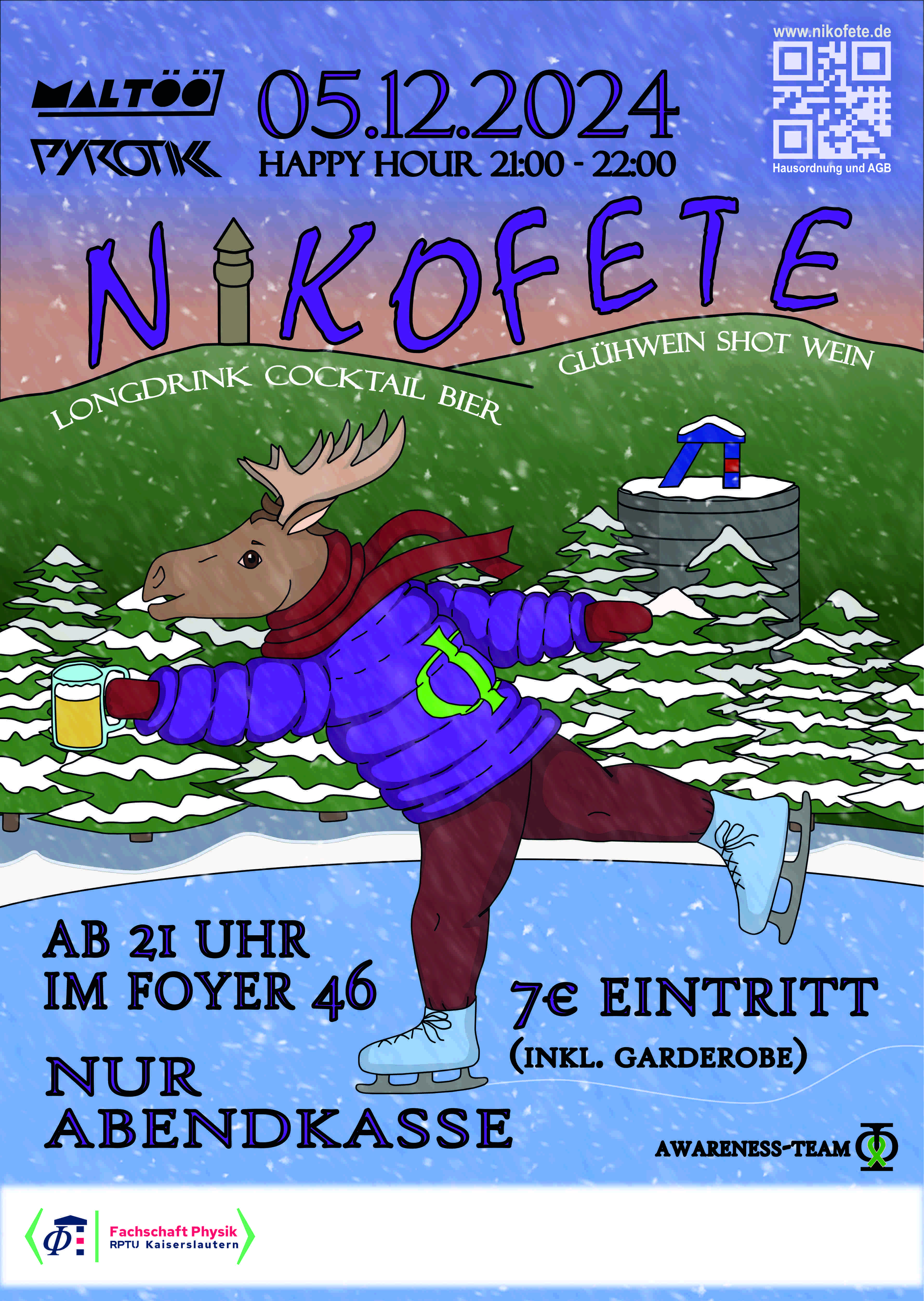 Werbeplakat der Nikofete