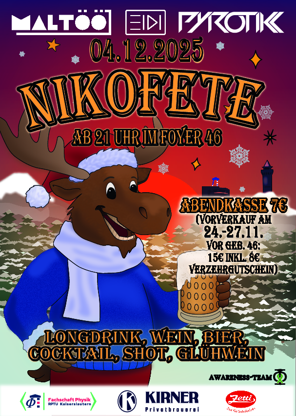 Werbeplakat der Nikofete
