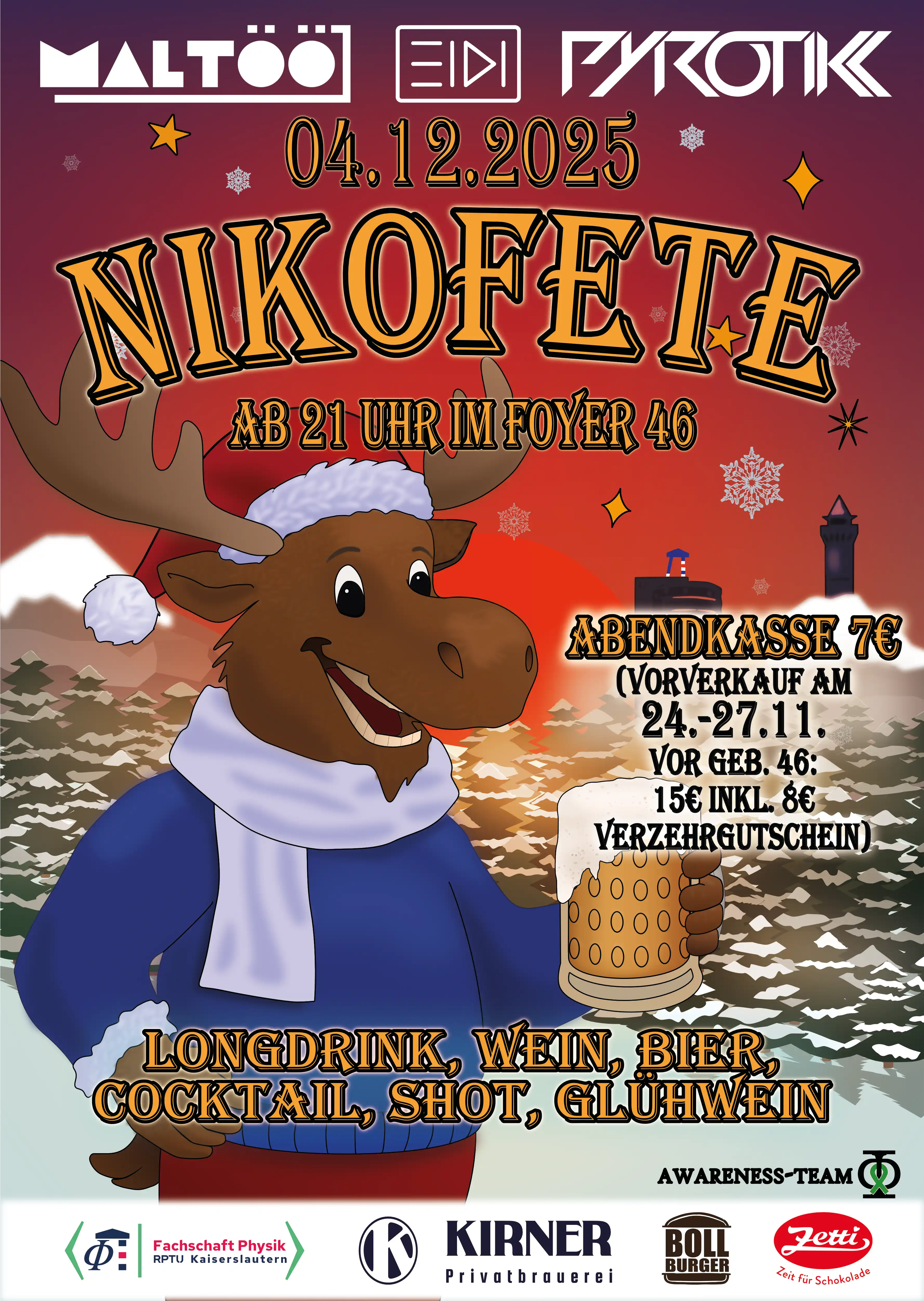 Werbeplakat der Nikofete